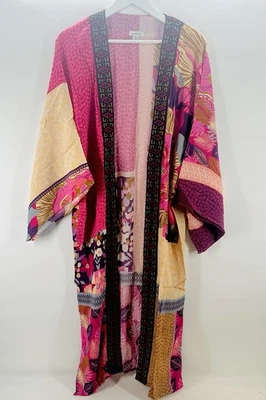 Sundance Embroidered M/L Kimono Long Open Cardigan Boho Bohemian Festival NEW - Image 1 of 4