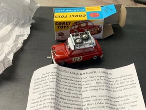 CORGI.1:43.EL GANADOR.MONTE CARLO GANADOR MINI COOPER S PAPELES COMO NUEVO Y EN CAJA. - Imagen 1 de 15
