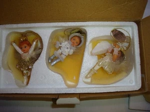 Adornos de reliquia Ashton Drake ángeles de nieve por GG Santiago lote de 3 en caja #2 - Imagen 1 de 2