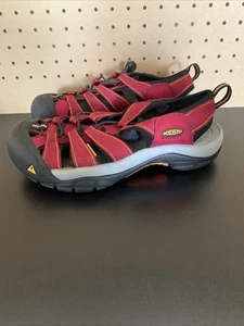 KEEN Sandals Womens 9.5 Red Newport H2 Waterproof Hiking Sport Fisherman Shoes - Picture 1 of 17