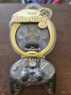 Pelican AfterGlow Pro PS2 Controller #PL-691 PlayStation Kaeidoscope Logo Effect - Image 1 of 3