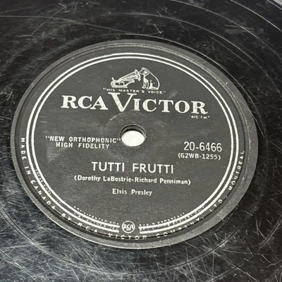 Tutti frutti / one sided love affair  Elvis Presley 1956 shellac record 1956 - Image 1 of 4