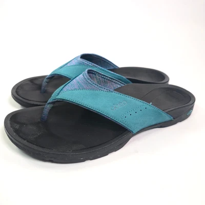Sandalia Chanclas Abeo Balboa Mujer Cuero Azul Talla 10N Foto 1 de 4