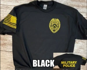 Camiseta Policía Militar con Insignia y Bandera Camiseta Militar S-3XL, 4XL 5XL G - Imagen 1 de 15