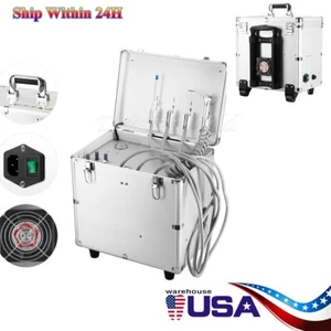 Portable Dental Delivery Unit Air Compressor Syringe Suction System 4Holes - Picture 1 of 22