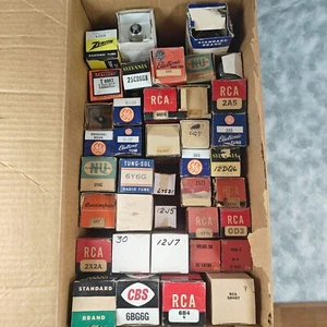 Vintage verschiedene Radioröhren Lot GE RCA Zenith Sylvania Electronics - Bild 1 von 6