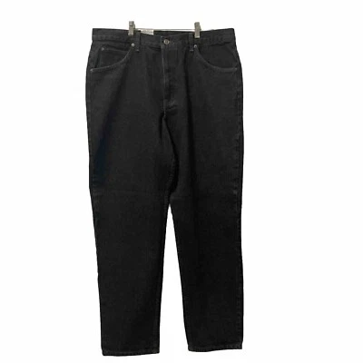 Pantalones de mezclilla negros Brittania vintage para hombre 38x30 calce relajado nuevos con etiquetas Foto 1 de 4