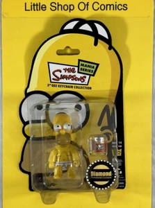 The Simpsons Mania Series Homer Simpson 3" Qee Keychain Diamond Exclusive Figure - Picture 1 of 9