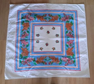 Schöne Vintage Baumwolle Tischdecke 39" X 36" 100% Baumwolle - Bild 1 von 5