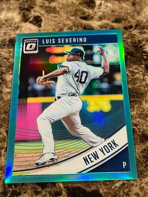 LUIS SEVERINO 2018 Panini Donruss Optic Aqua #117 Yankees 272/299 - Image 1 of 2