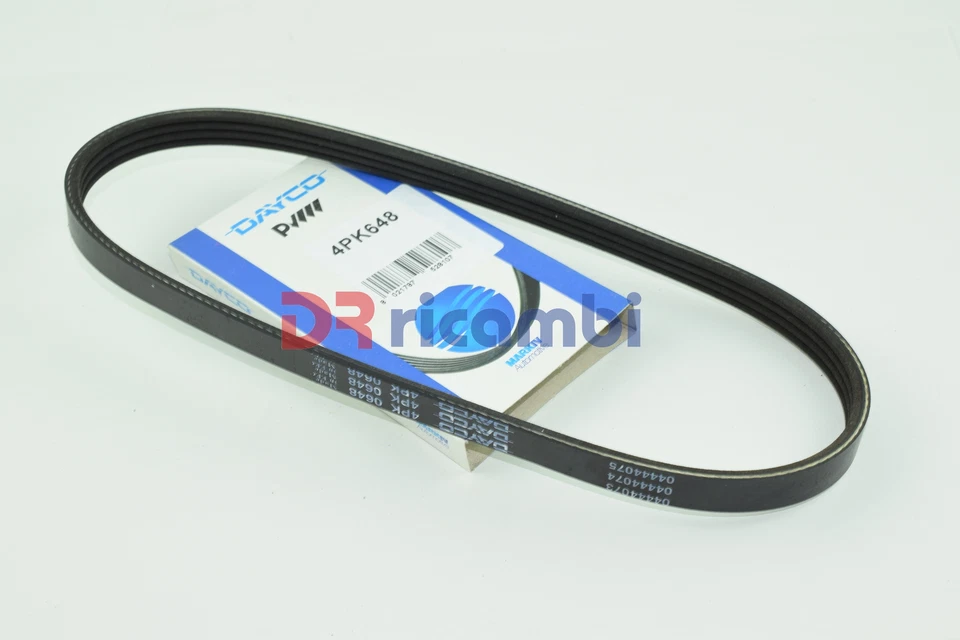 CINGHIA POLY V 4 GOLE FORD FIESTA NISSAN MICRA DAYCO 4PK648 Foto 1 de 1