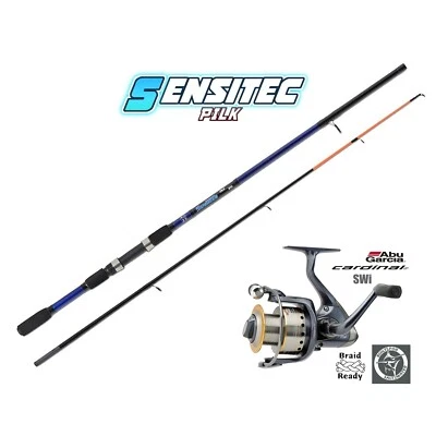 ABU GARCIA + SAENGER Top Pilk SET ABU Garcia Cardinal 176SWi + Sensitec Pilk 80-300g