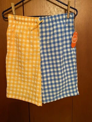 NEW Wonder Nation Boys L 10-12 Husky Quick Dry Swim Shorts Multi Color - Image 1 of 4