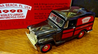 Liberty Classics-1998 Daytona Bike Week - 1953 Willys Jeep Sedán Entrega - 1/25 Foto 1 de 4
