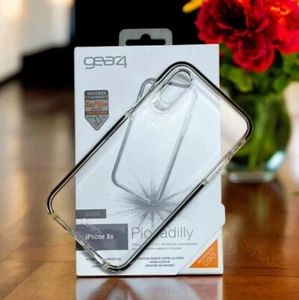 Official/Genuine/Original GEAR4 (iPhone XR) Case Shockproof Cover Clear/Black - Picture 1 of 13