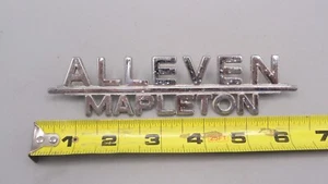 Vintage Metal Dealer Dealership Car Emblem / Badge - Alleven Mapleton, Minnesota - Picture 1 of 4