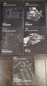 1975 Ford Factory Car Shop Manuals - 5 Volumes - Picture 1 of 7