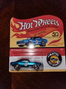 Hot Wheels 2017 50th 67 Camaro con pulsante non forato! - Foto 1 di 3