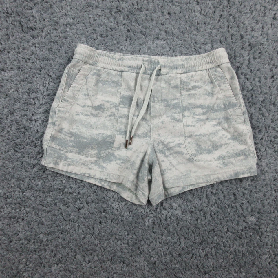 Pantalones Cortos Athleta Mujer Gris Mediano Cordón Geométrico Pull On Sweat 32x3* Foto 1 de 4