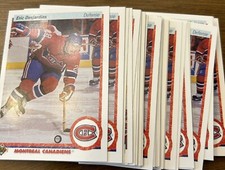(100) ERIC DESJARDINS 1990/91 UD Upper Deck Montreal Canadiens ROOKIE CARDS!!!