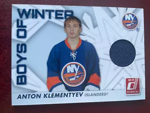 10-11 DONRUSS BOYS OF WINTER JERSEY - ANTON KLEMENTYEV #31 NEW YORK ISLANDERS - Picture 1 of 1