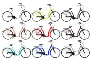 28 Zoll Alu Fahrrad City Bike Damen 7 Gang Nabenschaltung Tiefeinsteiger - Bild 1 von 125