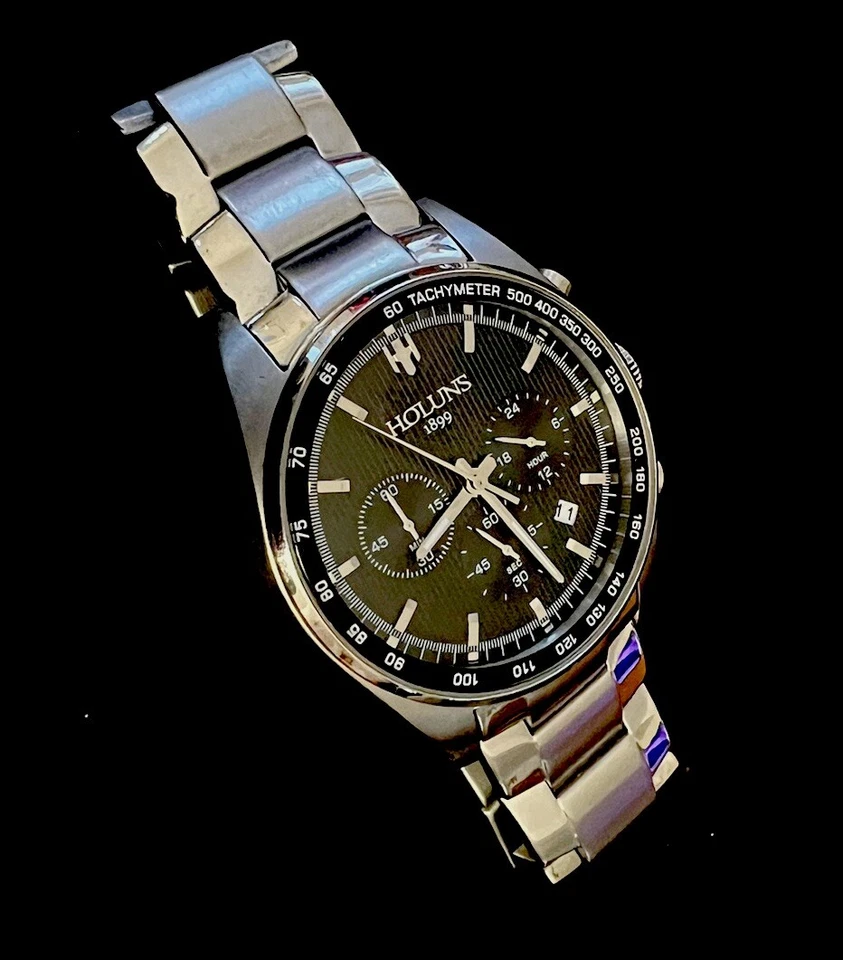 Fine Mens Holuns 1899  ,quartz Chronograph Watch - Image 1 of 4