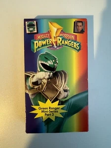 Mighty Morphin Power Rangers Green Ranger Part 3 Green with Evil VHS 1994 RARE - Picture 1 of 3