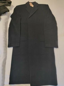 Men's Long Racing Green Overcoat 42" Chest - Picture 1 of 4