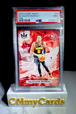 2023-24 Panini Court Kings - Pink #29 Dejounte Murray /99 PSA 9 POP 1 No Higher - Image 1 of 4