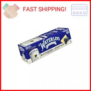 Waterloo Sparkling Water, Blackberry Lemonade Naturally Flavored, 12 Fl Oz Cans, - Picture 1 of 2