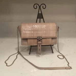 REISS SMOOTH PYTHON LIKE LEATHER BEIGE/NATURAL COLOR HANDBAG - Imagen 1 de 5