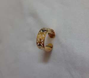 Ring Women's Jewelry Golden Hollow Style Fashion Beautifull Nice Gift Accessory - Picture 1 of 11