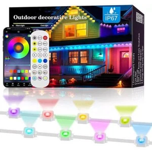 Permanent Outdoor Eaves Lights Smart RGBIC App Remote LED Scene Modes Lamps New - Picture 1 of 16