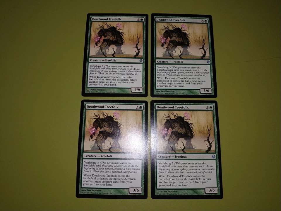 Deadwood Treefolk x4 - Commander 2013 - Magic the Gathering MTG 4x - Image 1 of 1