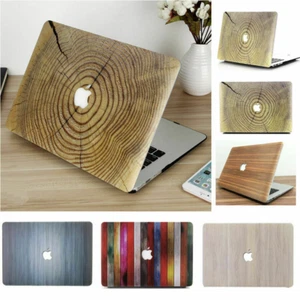 Marble Wood Protect Case For Macbook Air Pro A2442 A2485 13" 15" 16" 14" 2021 - Picture 1 of 35