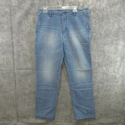 Pantalones de mezclilla Tommy Bahama para hombre talla 32X32 pierna recta azul mezcla de algodón nuevos Foto 1 de 4