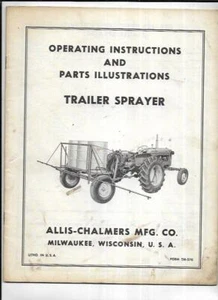 Allis-Chalmers Anhängerspritze Betriebsanleitung Handbuch - Bild 1 von 3