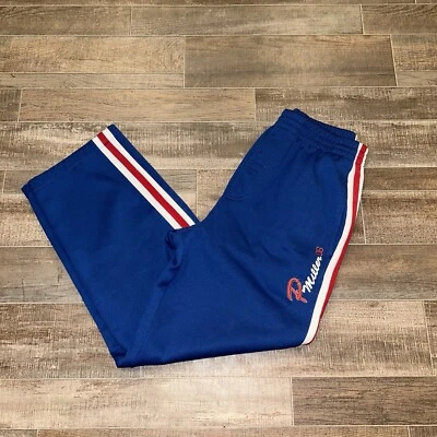 Pantalones deportivos P Miller Denim Collection azul rojo juvenil M, 24x26 de colección Y2K Hip Hop Foto 1 de 4