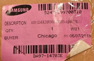 Placa de controle e painel dispensador OEM geladeira SAMSUNG DA97-14703E - Imagem 1 de 4