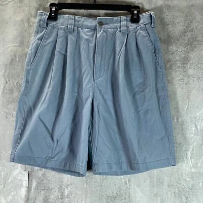 GEOFFREY BEENE Men's Blue Pleated Chino Shorts SZ 32 Foto 1 de 4