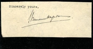 American Poet Hermann Hagedorn Autograph - ca. 1925 - Picture 1 of 1