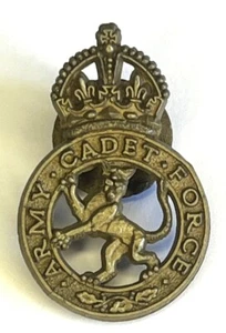WW2 Army Cadet Force ACF PLASTIC Economy Issue Cap Lapel Badge (C13) - Picture 1 of 2