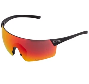 Giro Kom Cycling Sunglasses dark grey frame Vivid Red Lens - Picture 1 of 5