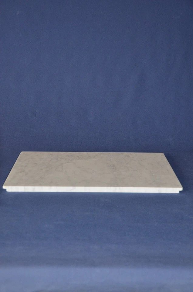 Piano rettangolare 60x40 cm in marmo bianco Carrara, marble top - Immagine 1 di 1