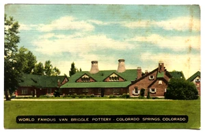 World Famous Van Briggle Pottery Factory Kiln - Colorado Springs CO VTG Postcard - Picture 1 of 2