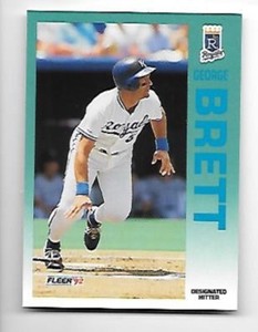 GEORGE BRETT 1992 FLEER #154  KANSAS CITY ROYALS 
