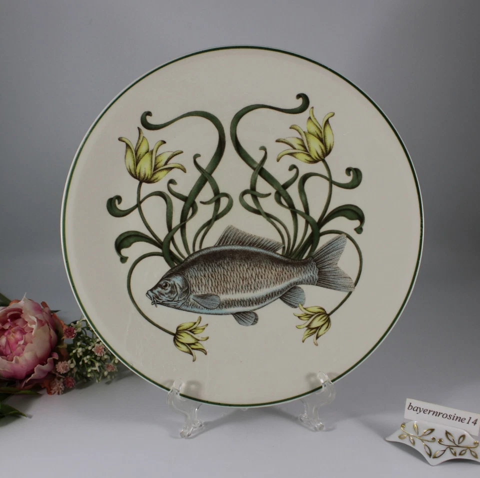 Villeroy & Boch Atlantic G.Brownidge - Speiseteller 26 cm Nr. 3 Karpfen Fisch - Bild 1 von 3
