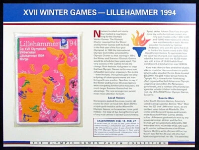 1994 WINTER OLYMPICS XVII Lillehammer Norway OLYMPIC GAMES PATCH Willabee & Ward - Image 1 of 2