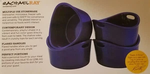 RACHAEL RAY 4 piece Bubble & Brown Singles Blue NIB - Picture 1 of 2